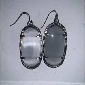 kendra scott silver drop earrings